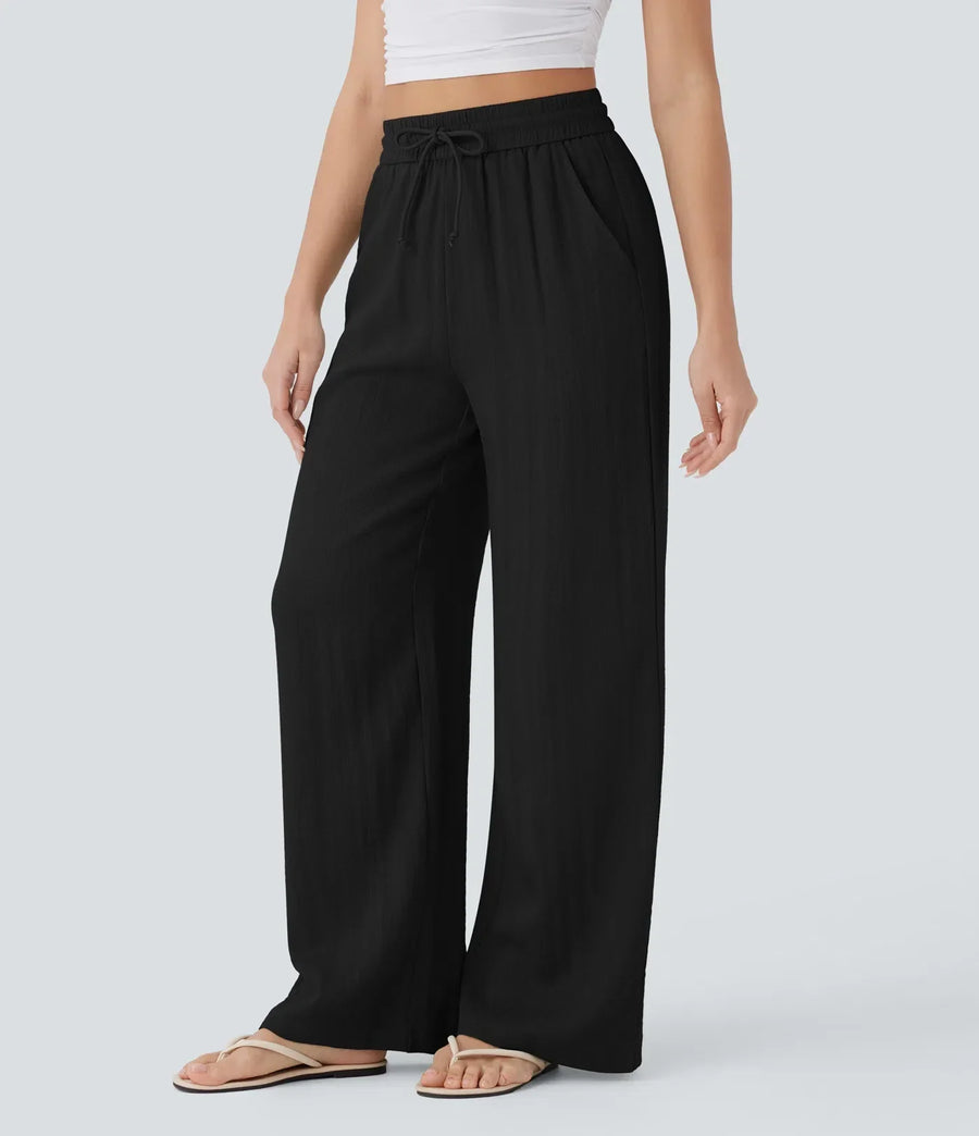 Zafeiria | Eleganckie lniane Spodnie