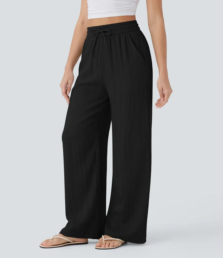 Zafeiria | Eleganckie lniane Spodnie