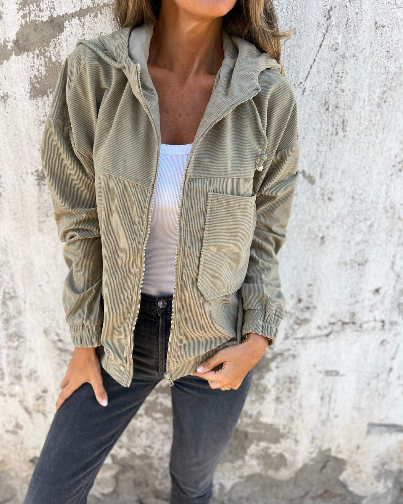 Ella | Wygodny Vest z Kapturem