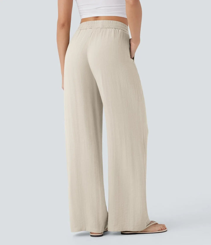 Zafeiria | Eleganckie lniane Spodnie