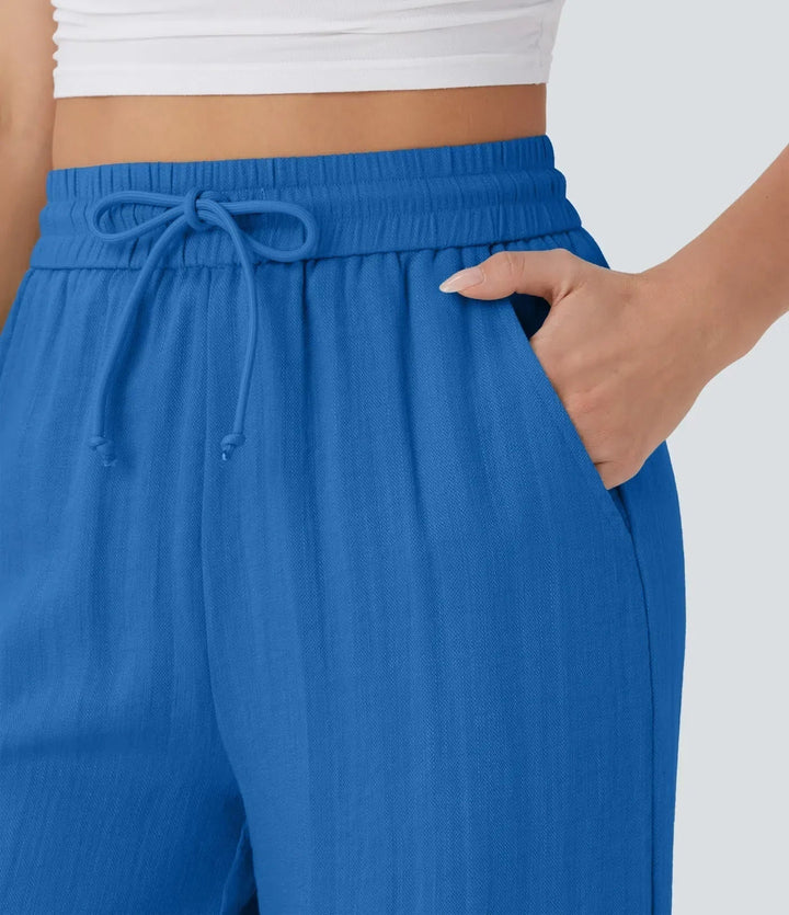Zafeiria | Eleganckie lniane Spodnie