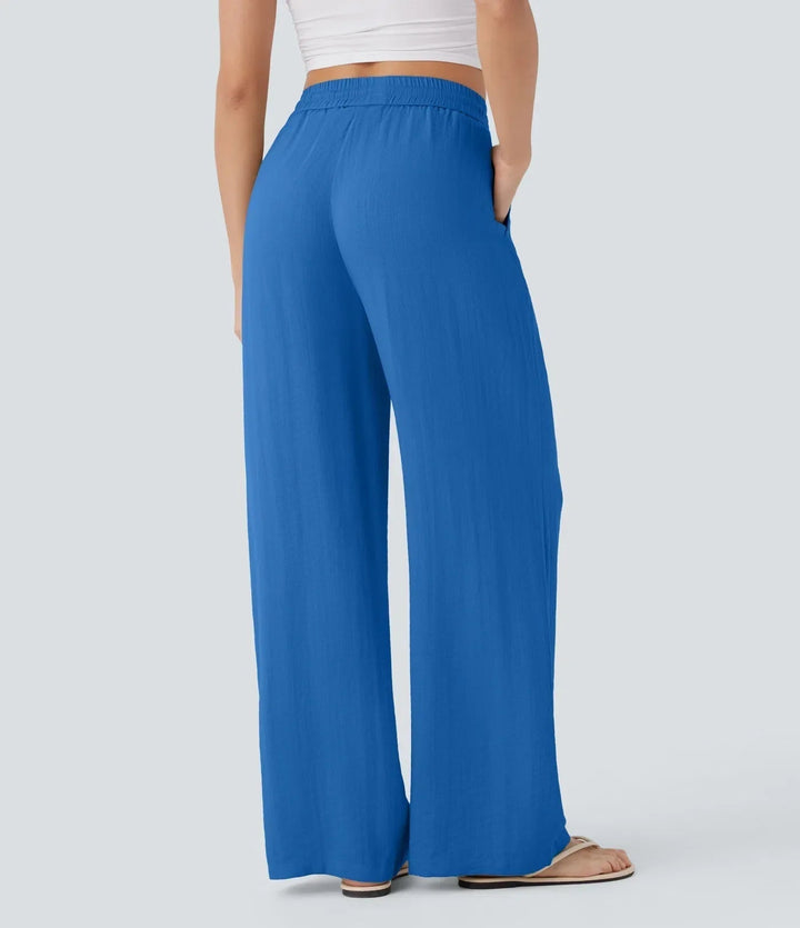 Zafeiria | Eleganckie lniane Spodnie