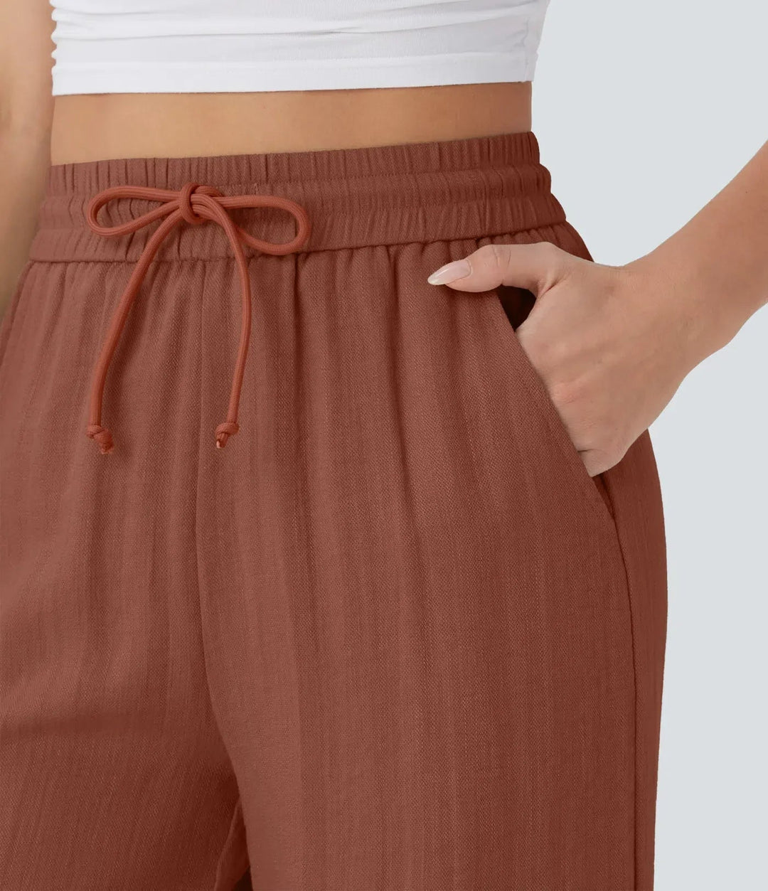 Zafeiria | Eleganckie lniane Spodnie