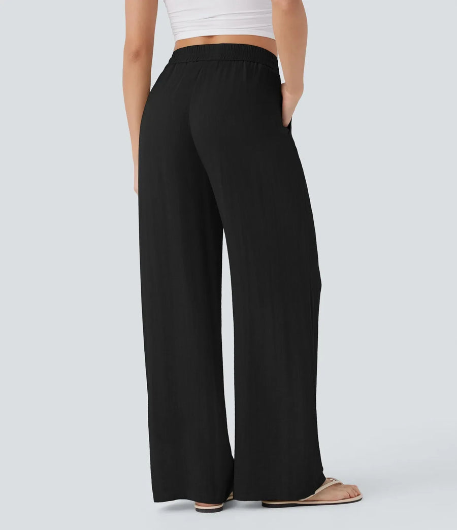 Zafeiria | Eleganckie lniane Spodnie