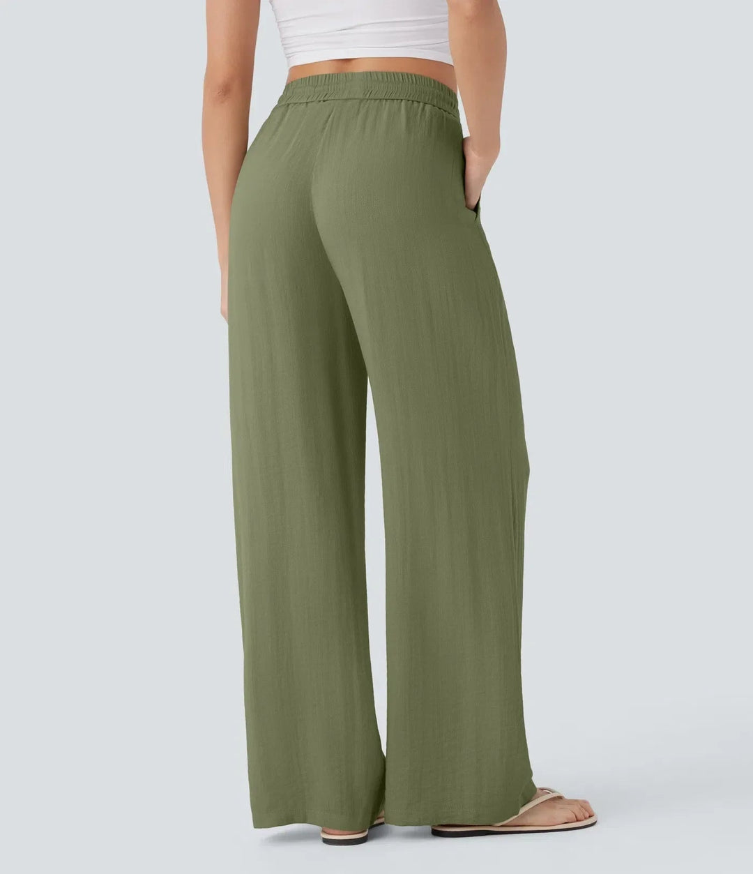 Zafeiria | Eleganckie lniane Spodnie