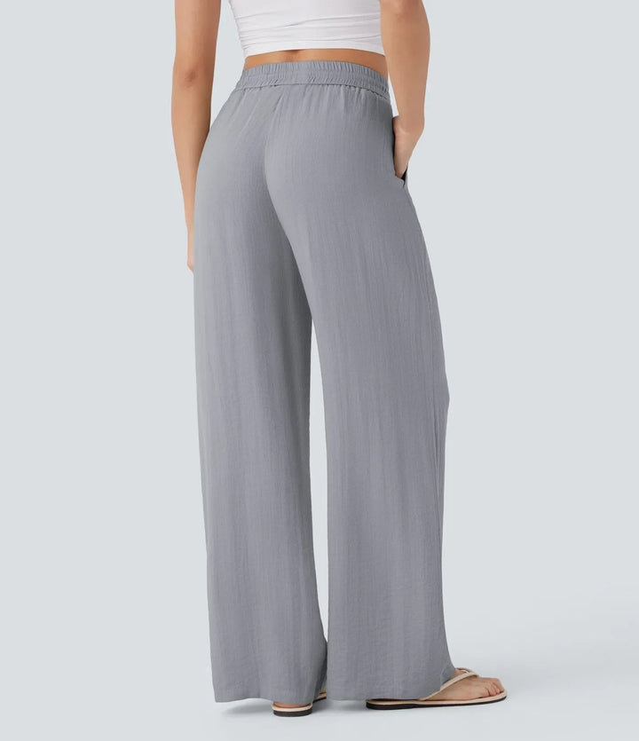 Zafeiria | Eleganckie lniane Spodnie