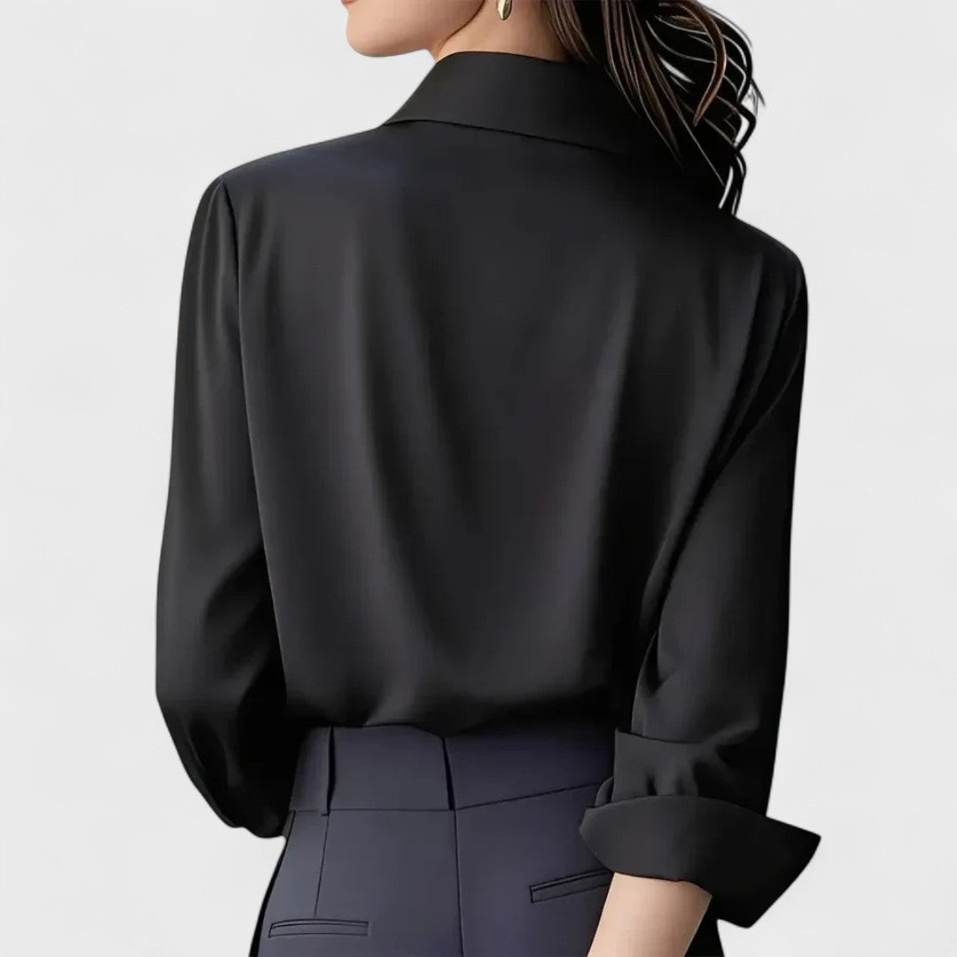 Marzena | Elegancka Satynowa Bluzka