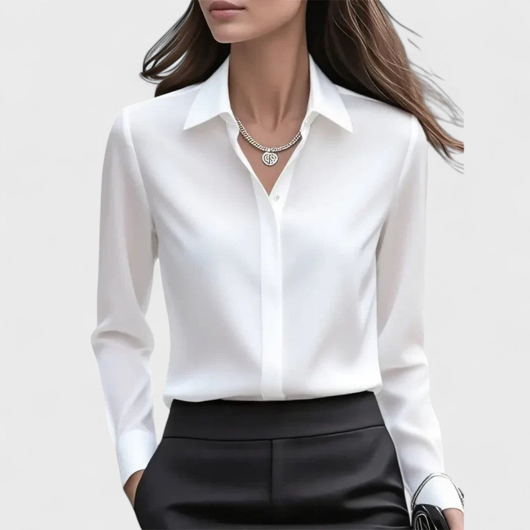 Marzena | Elegancka Satynowa Bluzka