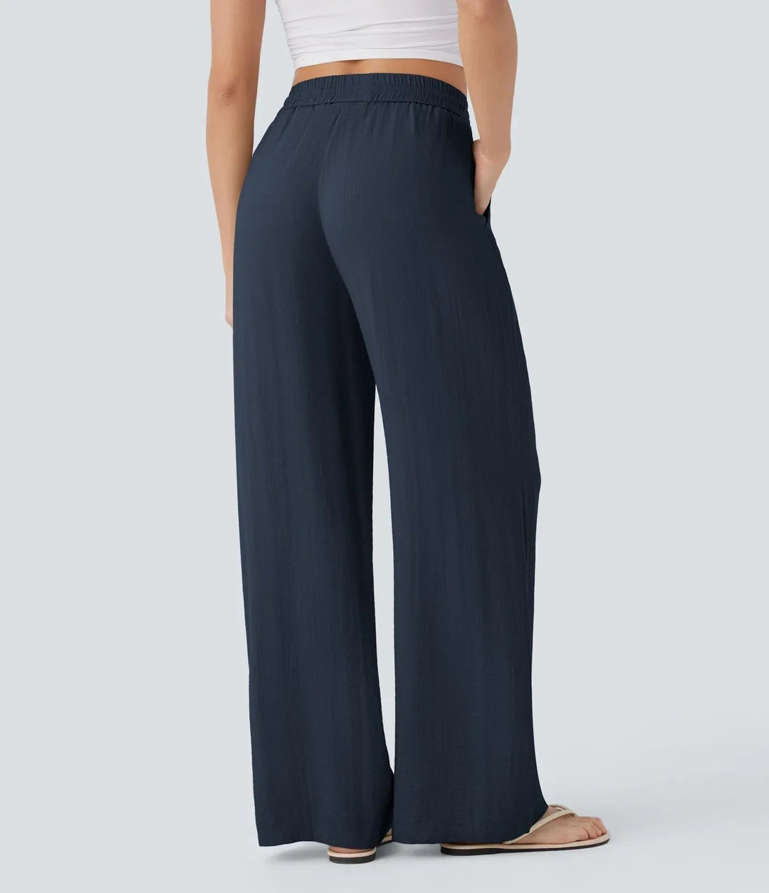 Zafeiria | Eleganckie lniane Spodnie