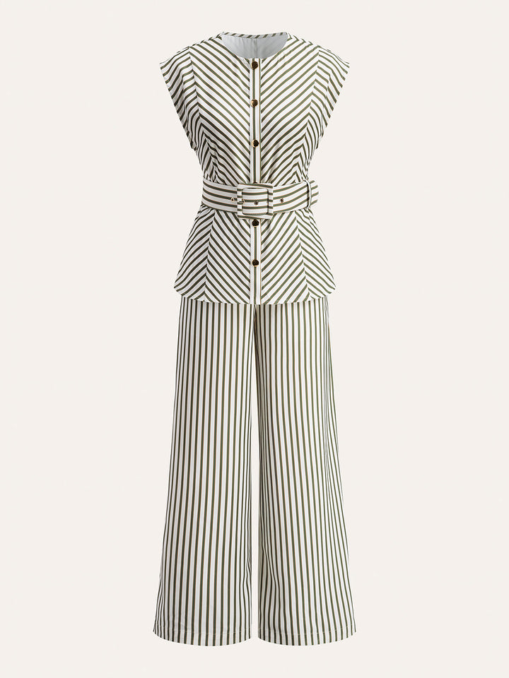Zara | Metaliczna Koszula w Paski