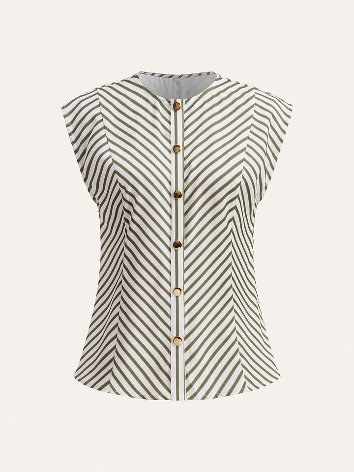 Zara | Metaliczna Koszula w Paski