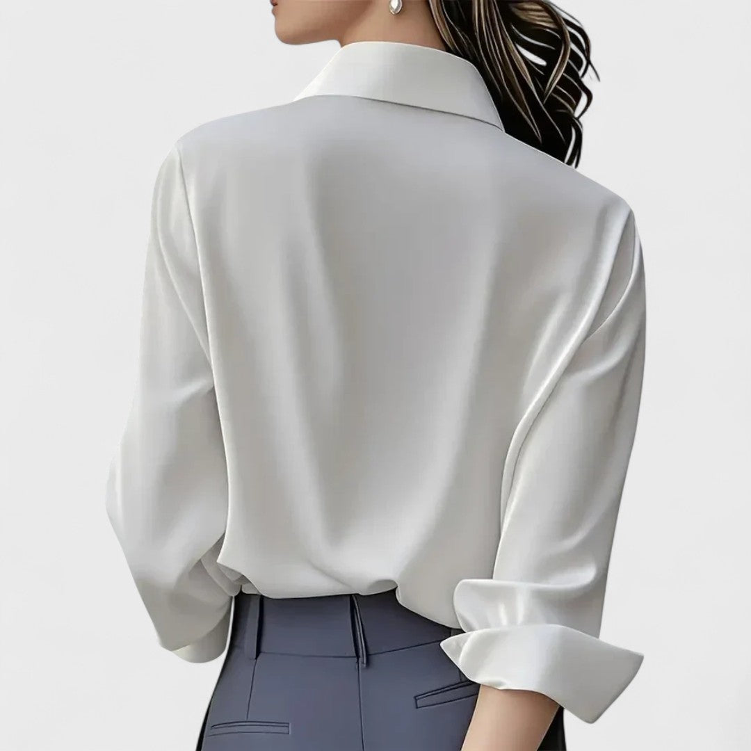 Marzena | Elegancka Satynowa Bluzka