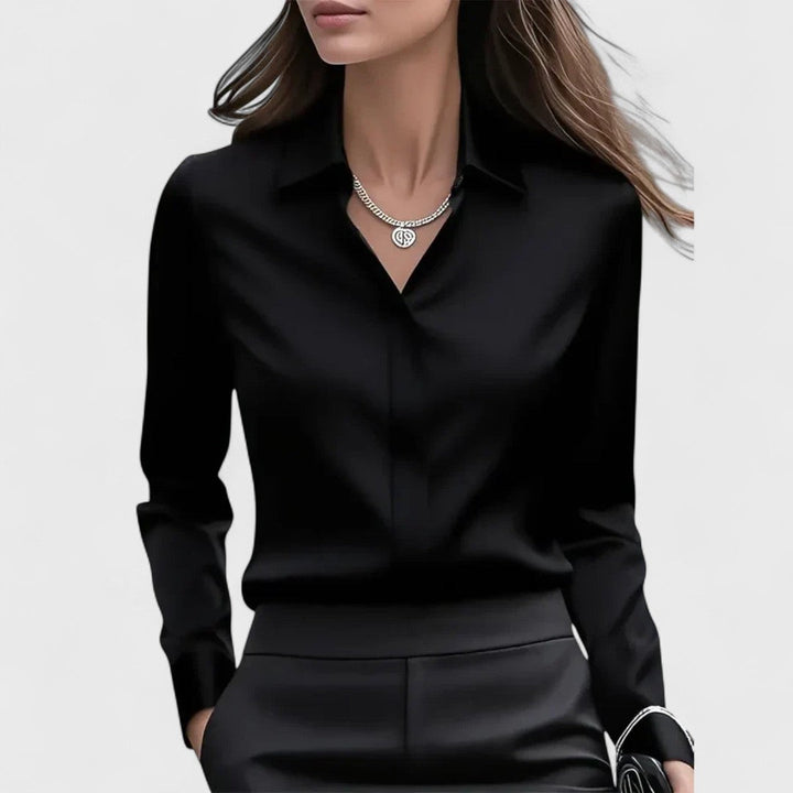 Marzena | Elegancka Satynowa Bluzka