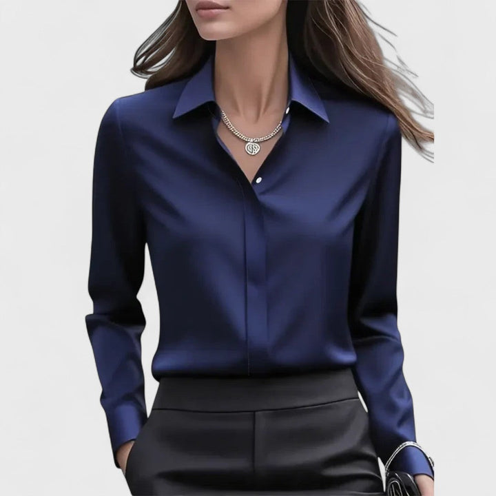 Marzena | Elegancka Satynowa Bluzka