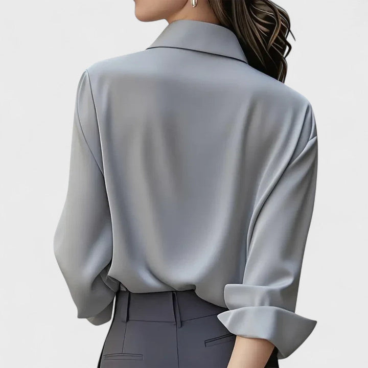 Marzena | Elegancka Satynowa Bluzka